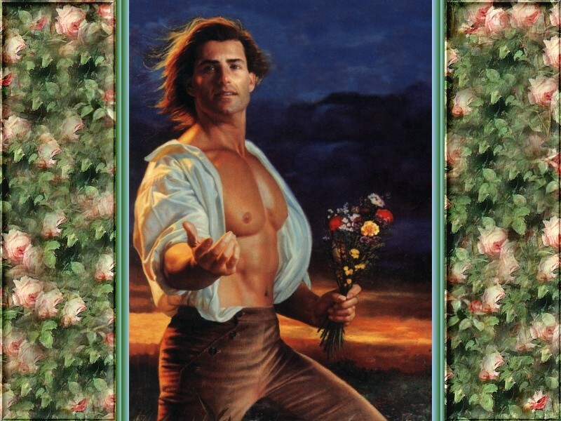 Flowers From The Storm by Laura Kinsale - Avon Historical Romance - Fabio (Cover Model)