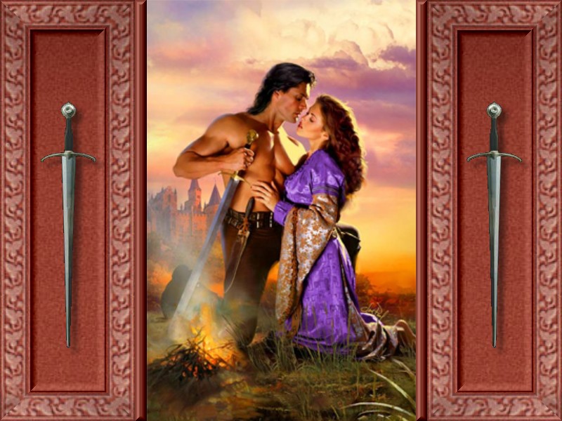 The Sword and the Flame by Patricia Phillips - John DeSalvo (Cover Model)